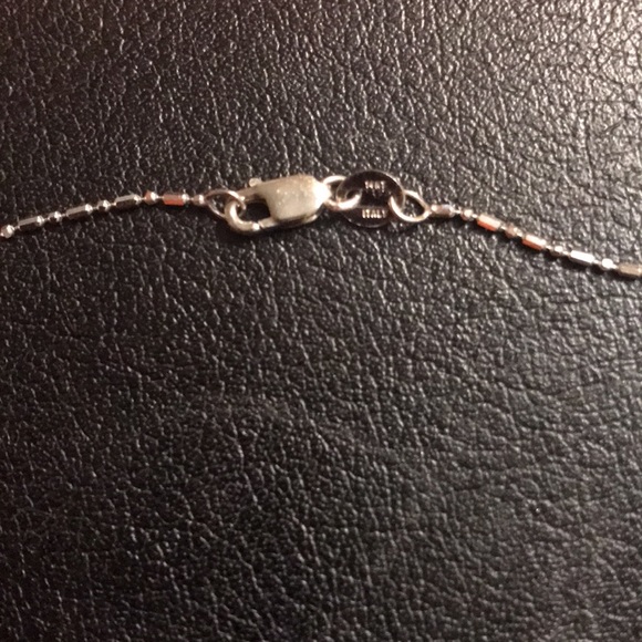 14k white gold 1/3k Diamond Key necklace Aurafin signed - Picture 5 of 10